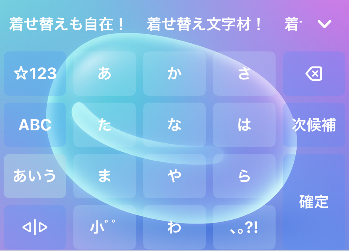 キーボードの着せ替え